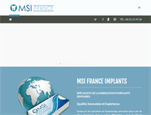 Tablet Screenshot of msi-france.com